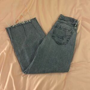 American Eagle Baggy Wide Leg Jeans, Size 00